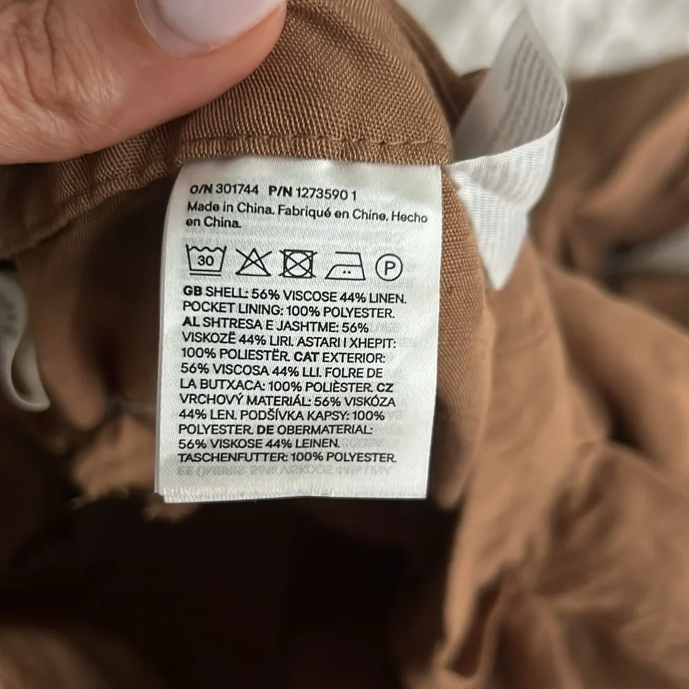 H&M Linen Blend Trousers